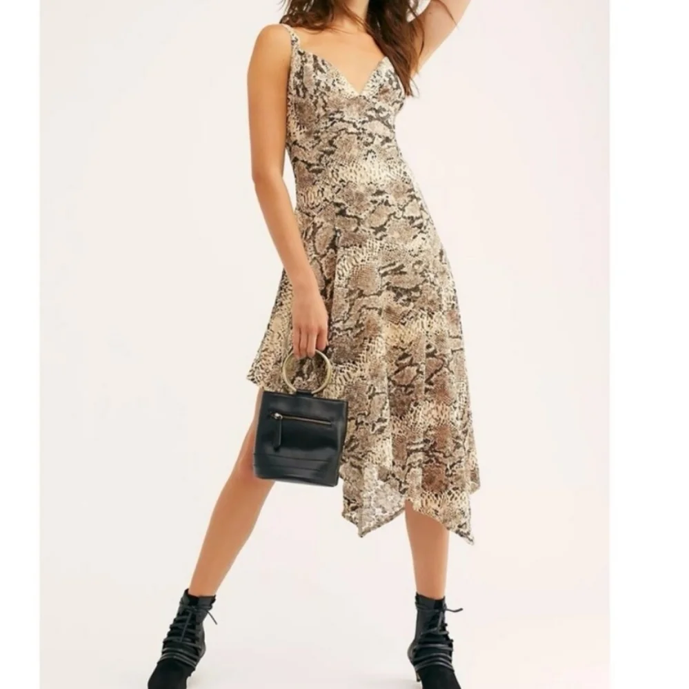 Free People midnight dance snake print dre…